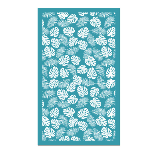 Elephant leaf pattern silk screen