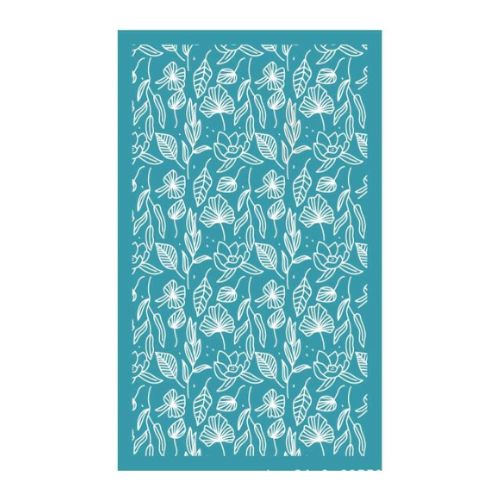 Leaves pattern silk screen