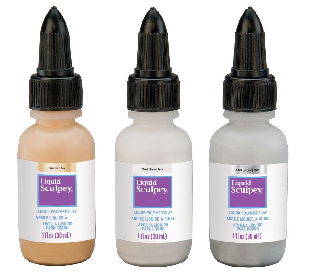 Sculpey Liquid Polymer Clay Metallics Set