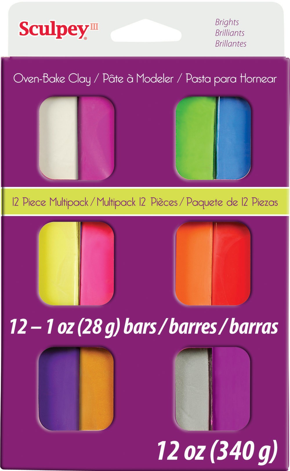 Sculpey Brights Multipack 12 Pieces