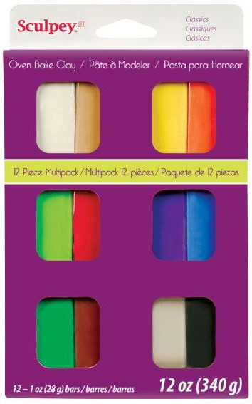 Sculpey Classic Multipack 12 Pieces
