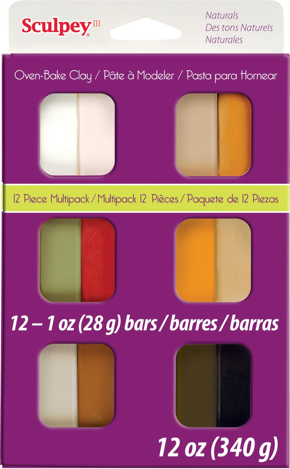 Sculpey Natural Multipack 12 Pieces