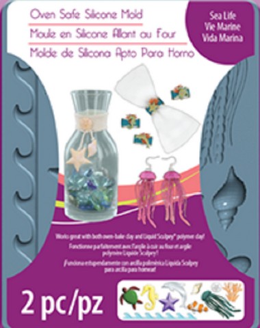 Sculpey® Silicone Bakeable Mold Sea Life