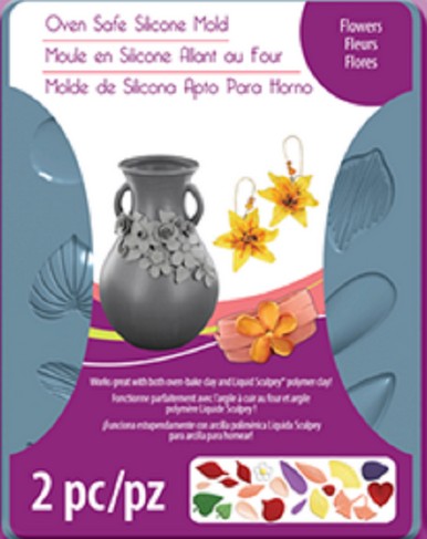 Sculpey® Silicone Bakeable Mold Flowers