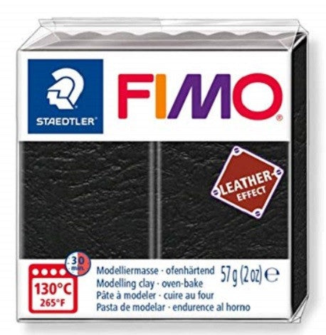 Fimo Leather Effect Black