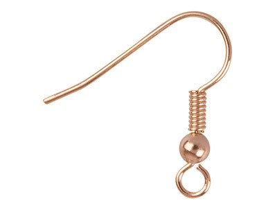 18mm Rose Gold Plated French Hook Earrings