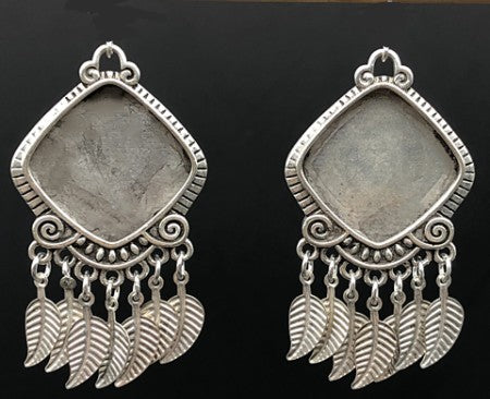 Diamond Dangle Earring Bezels