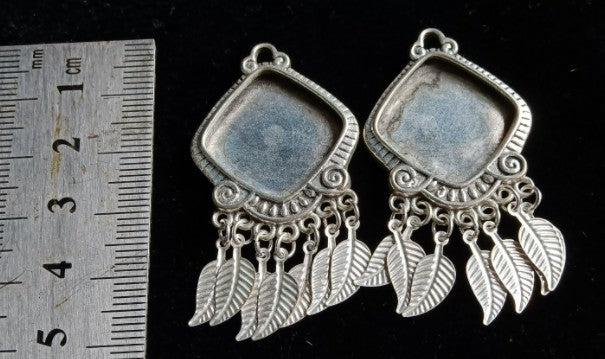 Diamond Dangle Earring Bezels