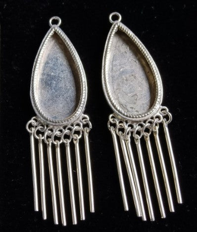 Teadrop Dangle Earring Bezels