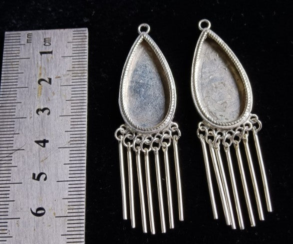 Teadrop Dangle Earring Bezels