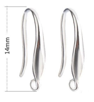 925 Sterling Silver French Hook Earrings 