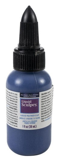 Sculpey Liquid Polymer Clay Navy Metallic 1oz