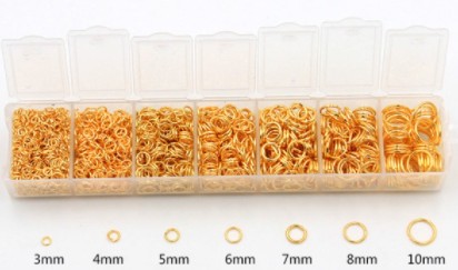 Gold Jump Rings Set