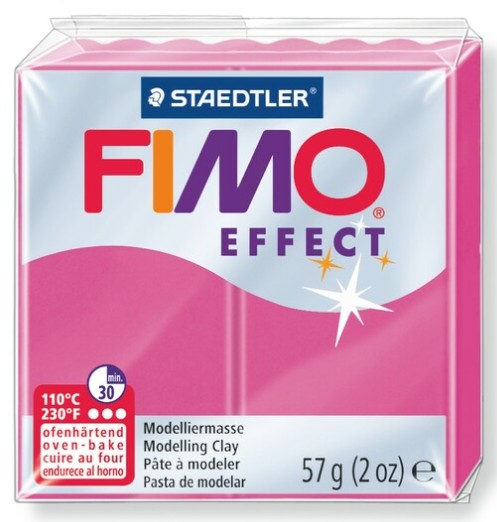 Fimo Soft Effect Ruby Quartz Red