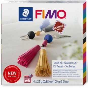 Fimo Leather-Effect DIY Tassel Set