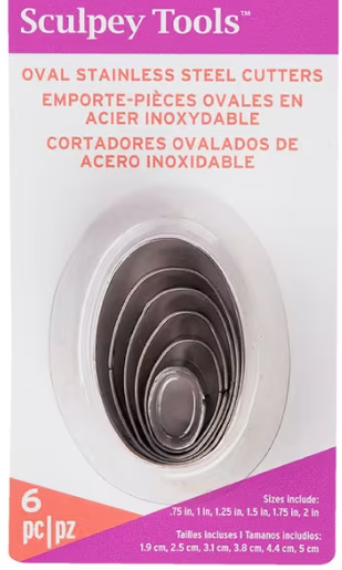 Sculpey Oval Graduated Cutter