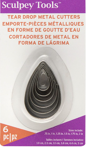 Sculpey Teardrop Graduated Cutter Set