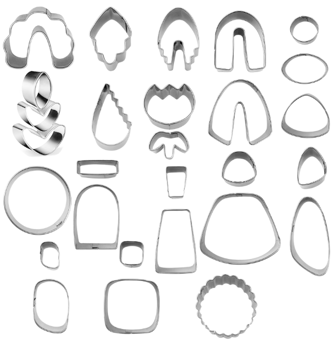 28 pieces Polymer Clay Cutter Set