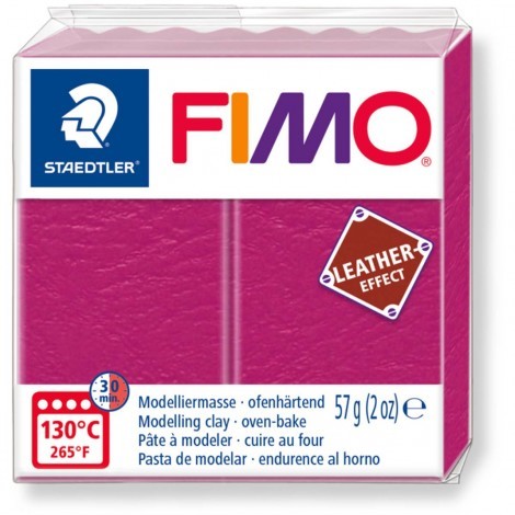 Fimo Leather Effect Berry