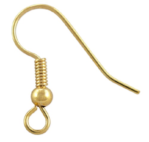 18mm Gold Stainless Steel French Hook Earrings 15 pairs