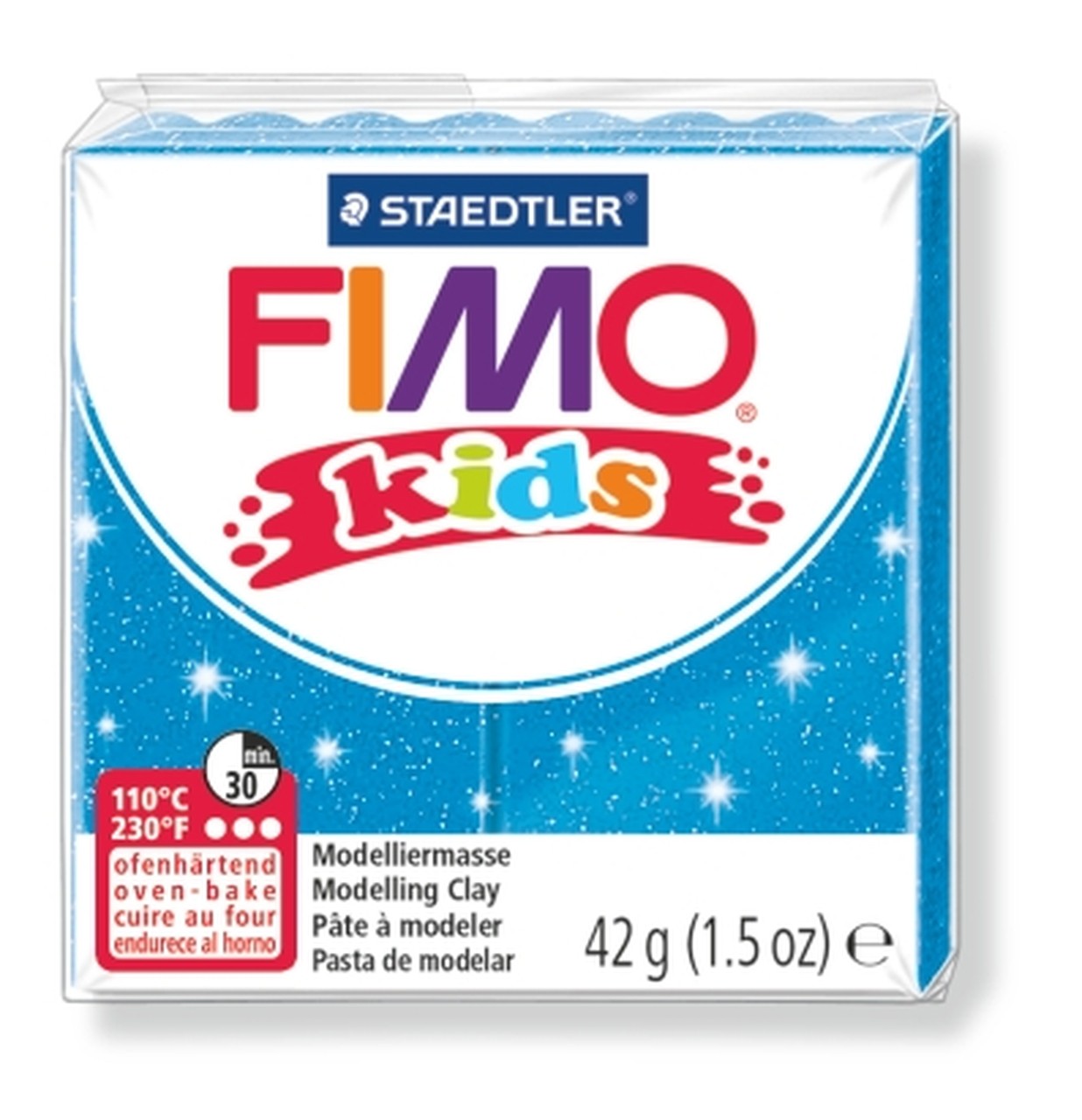 Fimo Kids Giltter Blue